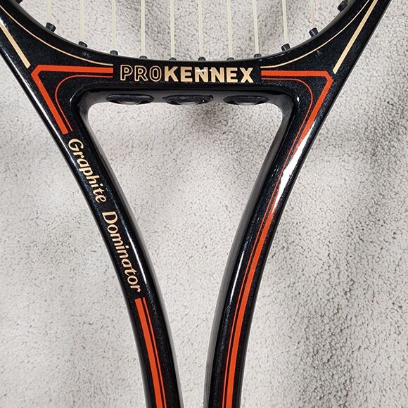 PRO KENNEX Graphite Dominator Tennis Racquet 4 5/8" L5 Cowhide Grip A+ Condition - Picture 5 of 7